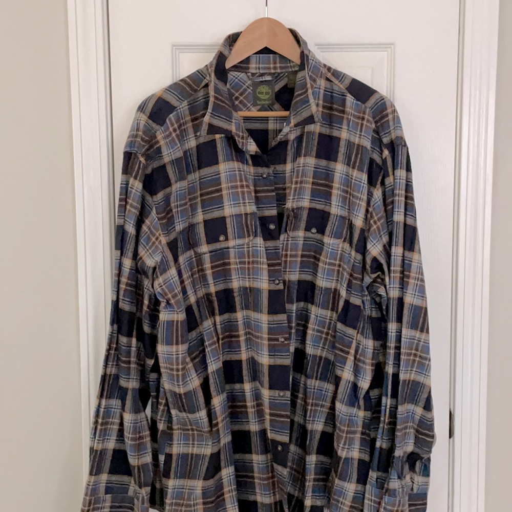 Timberland check shirt.